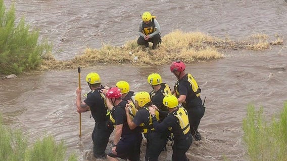 Several people, 2 dogs rescued from Santa Cruz River