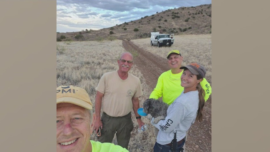 Dog found next to his deceased owner goes home with family