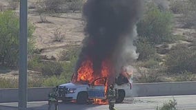 Scottsdale police SUV catches fire