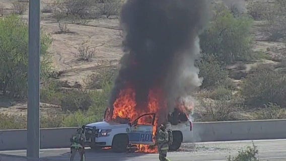 Scottsdale police SUV catches fire