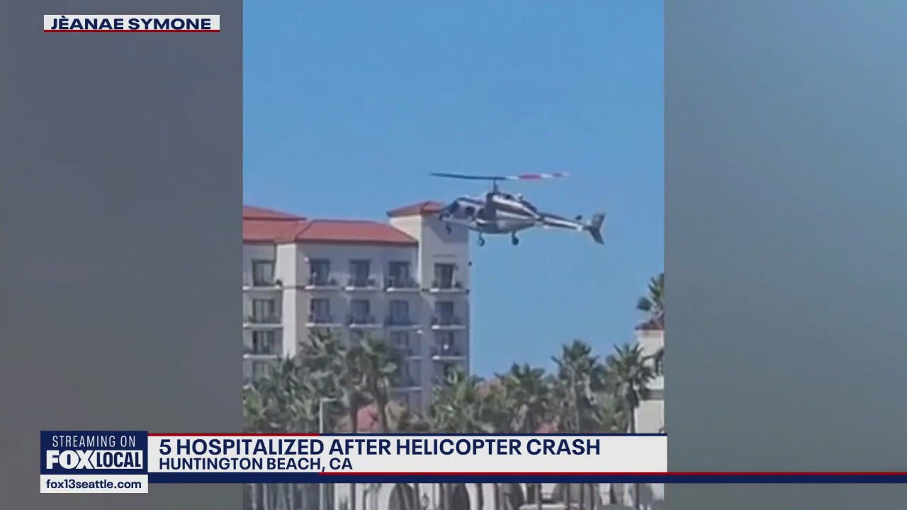 Five injured after Southern California helicopter crash