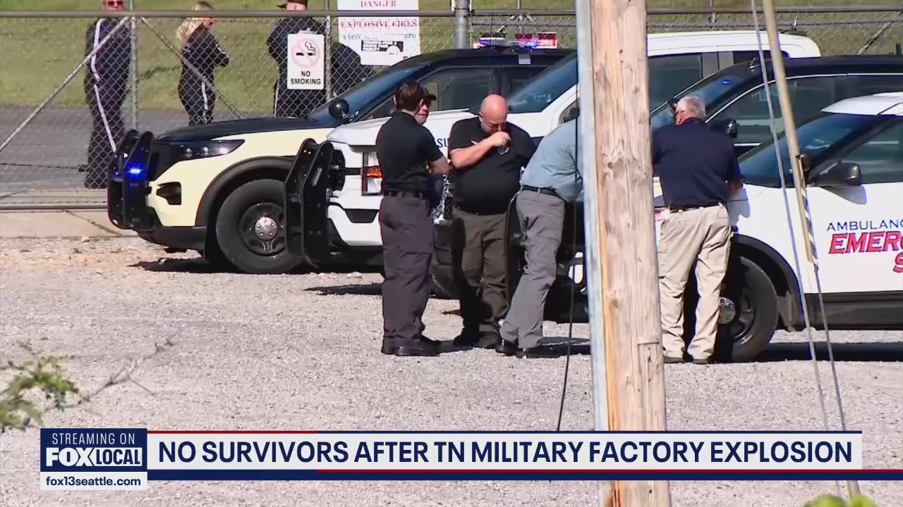 No survivors found after massive explosion at Tennessee munitions plant