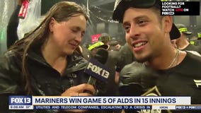 Mariners win longest-ever playoff game to clinch AL Championship Series berth