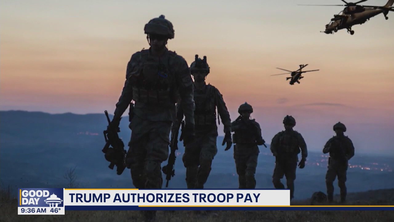President Trump authorizes troop pay amid government shutdown
