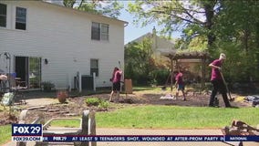 Rowan University students help neighbors clean up community