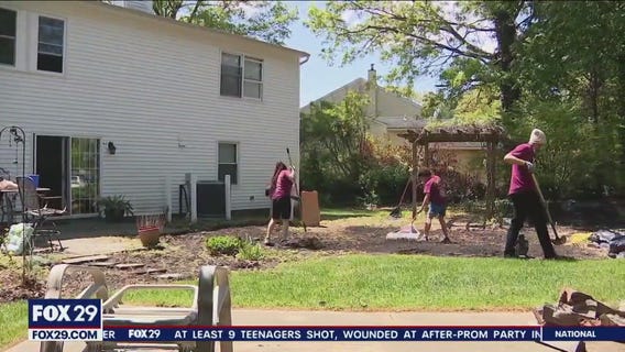 Rowan University students help neighbors clean up community