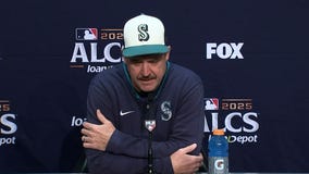 Mariners manager Dan Wilson speaks ahead of ALCS Game 5