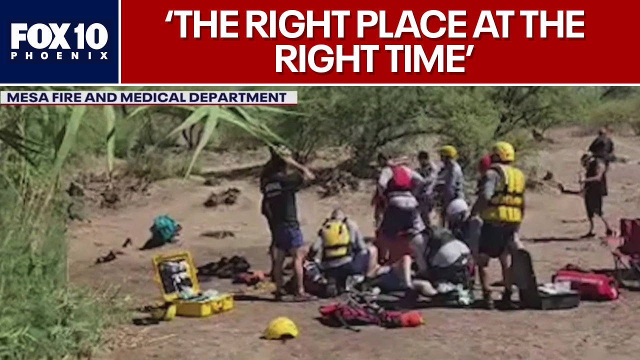 Training exercise becomes real-life rescue on Salt River | FOX 10 Phoenix