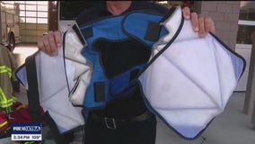 Fire dept. crews keep cool in the heat