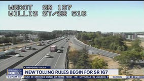 New tolling rules begin for SR 167 in WA