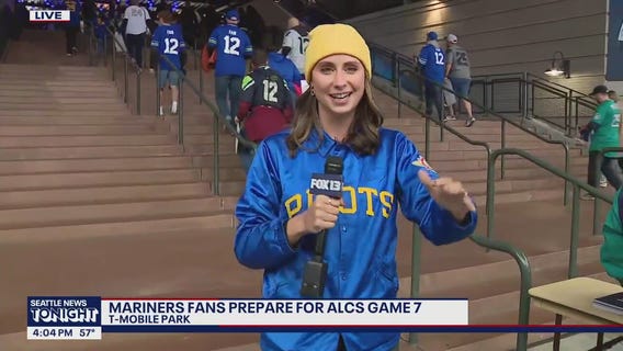 Seattle Mariners fans pack into T-Mobile Park for Game 7 watch party