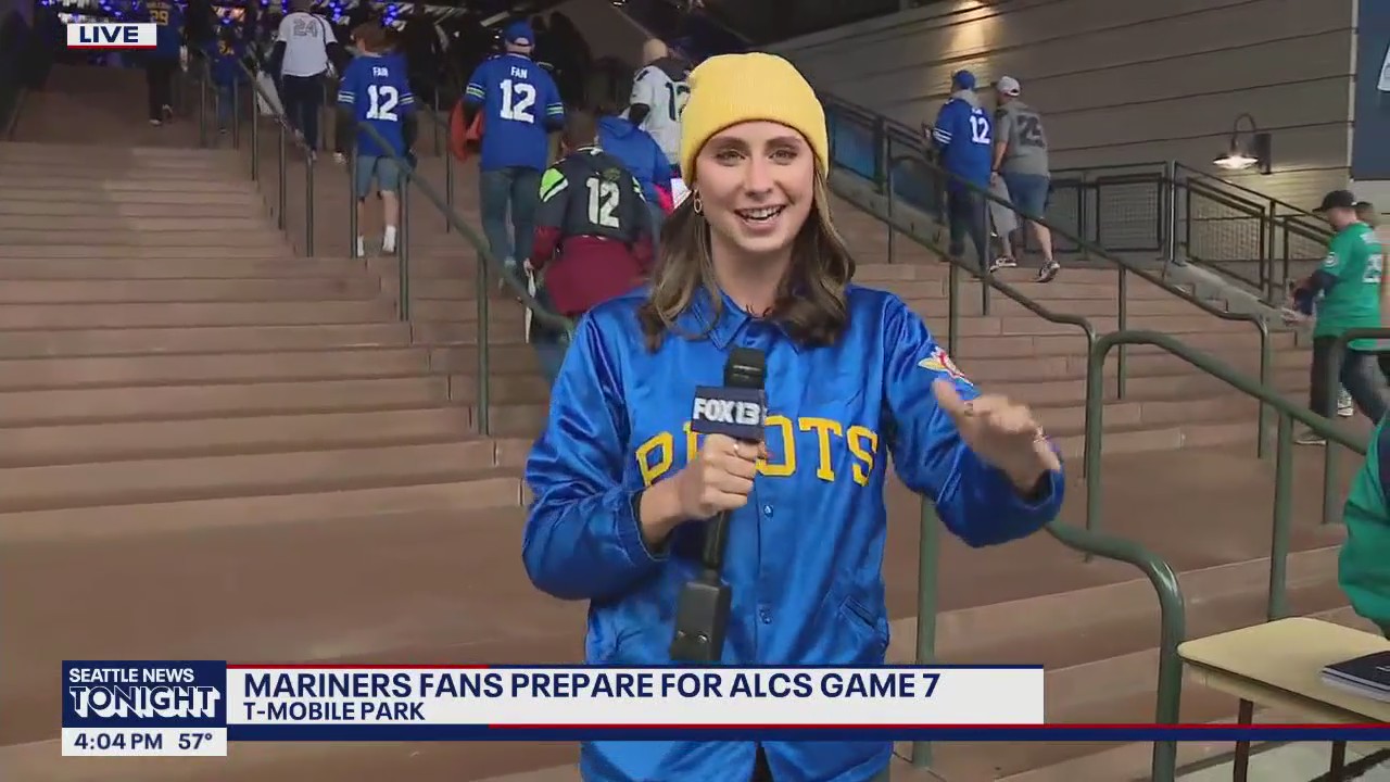 Seattle Mariners fans pack into T-Mobile Park for Game 7 watch party