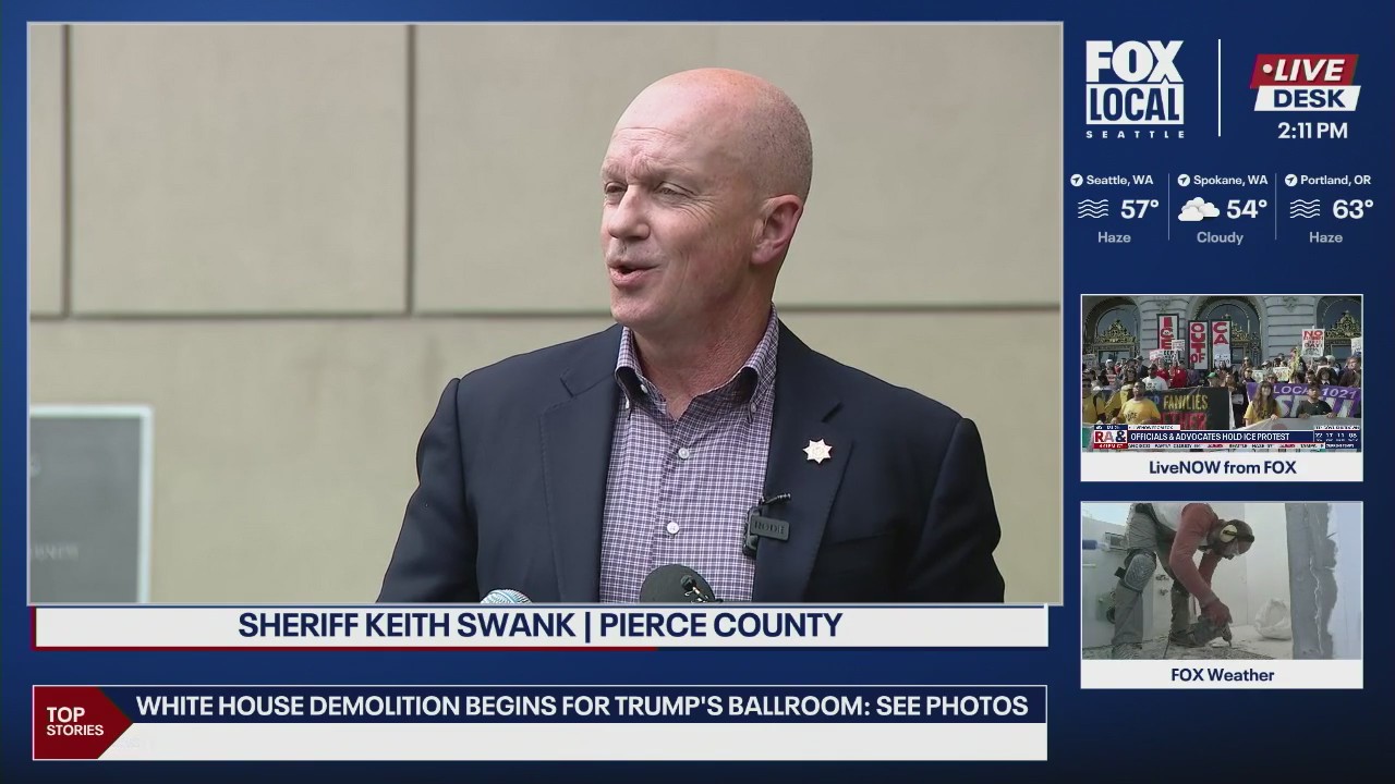 Sheriff Keith Swank on Pierce County Major charged in DUI crash