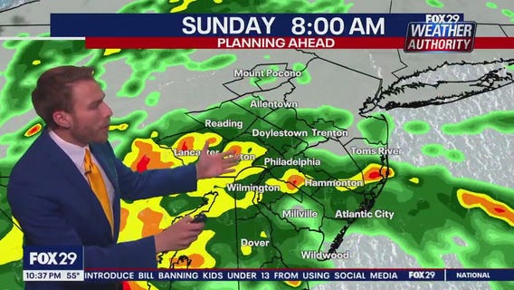 Weather Authority: 10 p.m. Saturday forecast