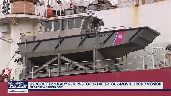 Coast Guard Icebreaker Healy returns to Seattle after four-month Arctic mission