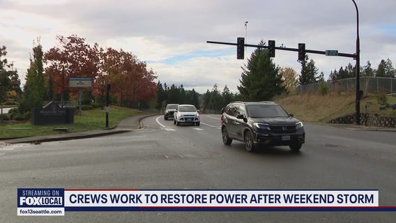Puget Sound Energy working to restore power after weekend storm