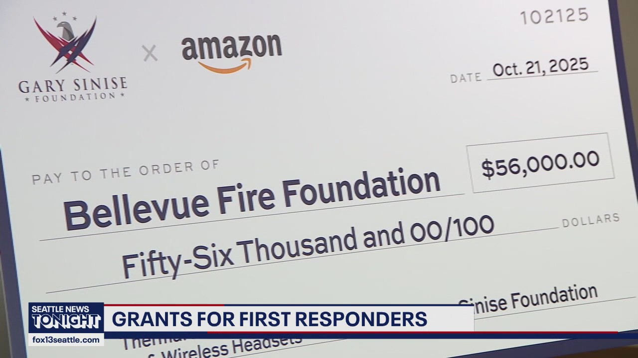 Gary Sinise Foundation, Amazon donate $100K in grants to Seattle-Area Firefighters