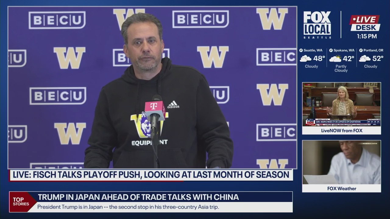 Huskies head coach Jedd Fisch talking college football playoff push