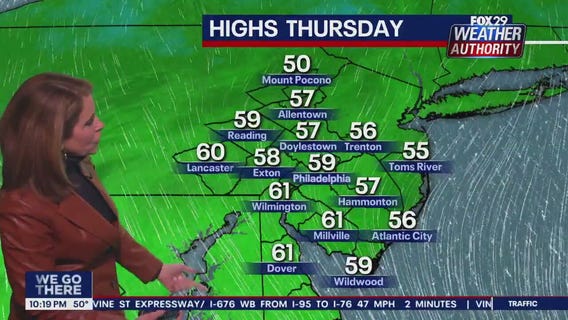Weather Authority: 10 p.m. Wednesday forecast