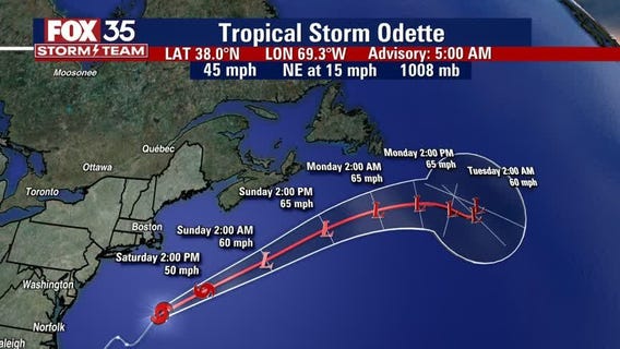 Tropical Storm Odette and tracking the tropics: September 18, 2021