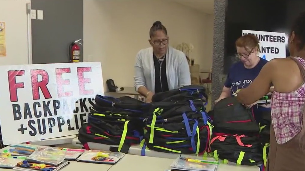Glendale church helps with back-to-school supplies