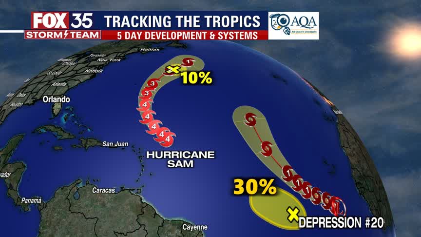 Tropical Depression 20 forms, likely to become next hurricane