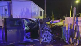 Two people killed after crashing into wall in Apache Junction