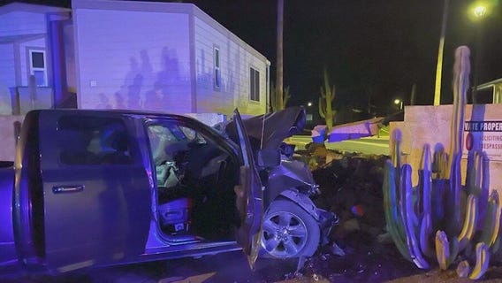 Two people killed after crashing into wall in Apache Junction