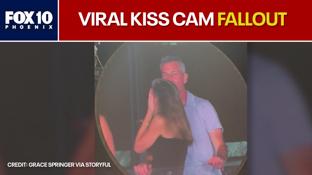 Viral kiss cam moment at Coldplay concert