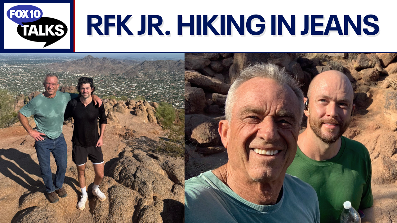 RFK Jr. seen hiking Camelback Mountain in jeans