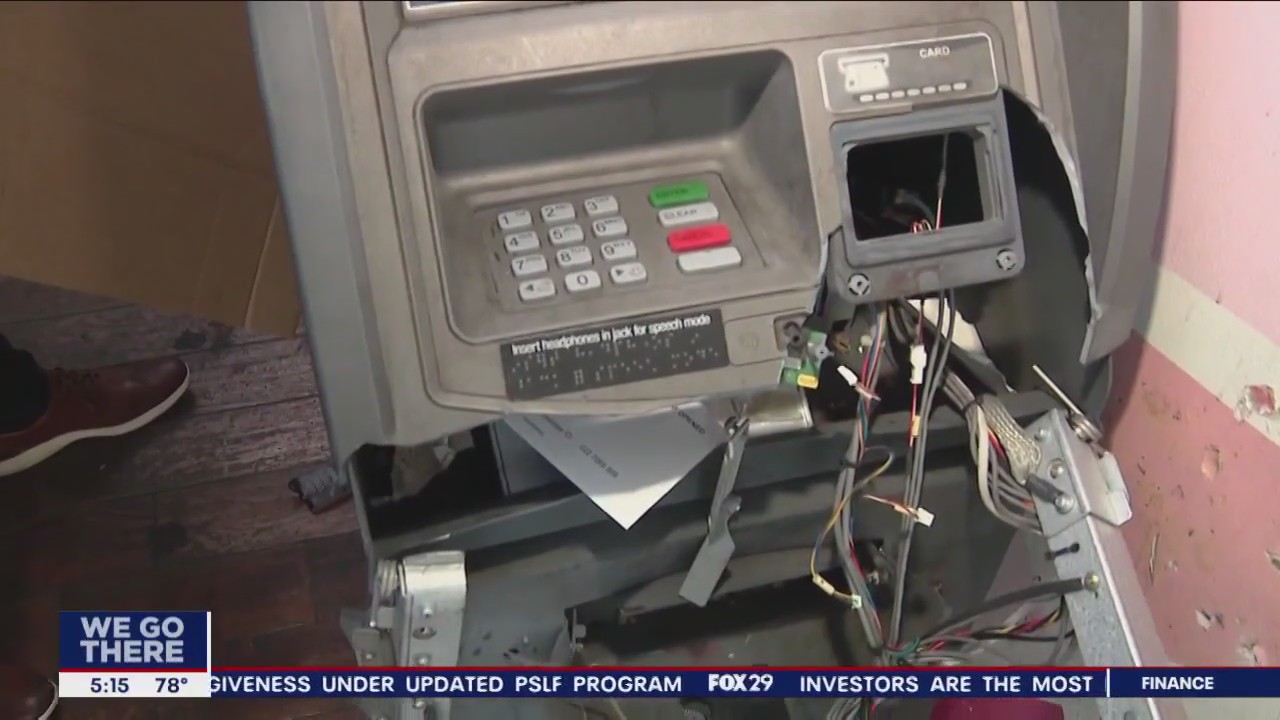 Explosives used in attempted ATM theft in Philadelphia