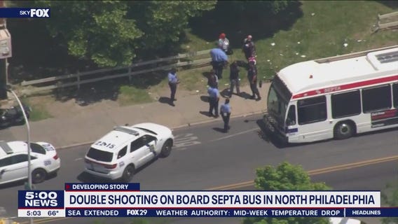 Shooting on SEPTA bus leaves 2 men injured in North Philadelphia