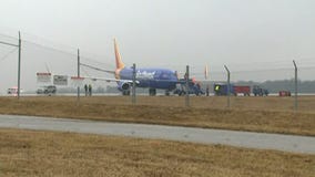 VIDEO: Southwest Airlines plane skids off runway at BWI Airport