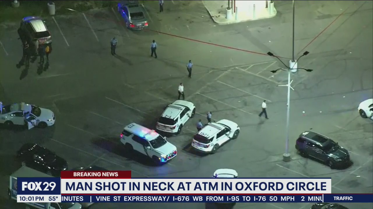 Police: Man shot in neck near ATM machine in Oxford Circle | FOX 29 ...