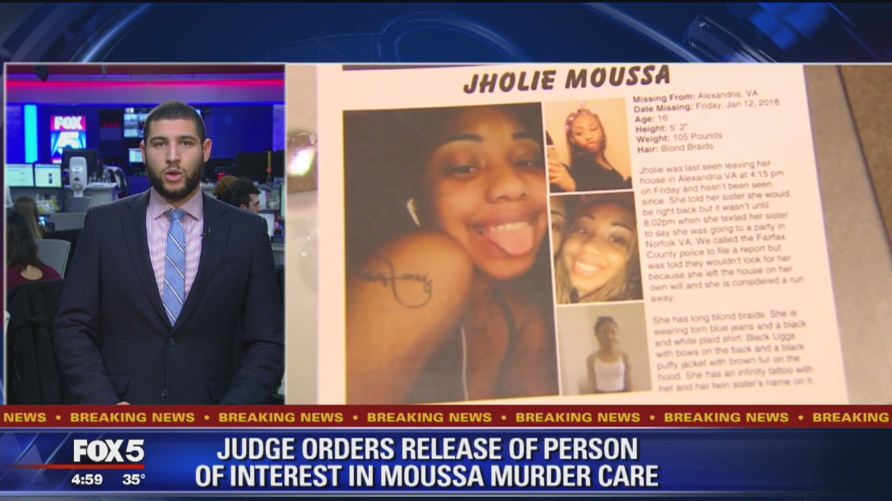 Person of interest in Jholie Moussa death case may be released from jail with GPS monitoring