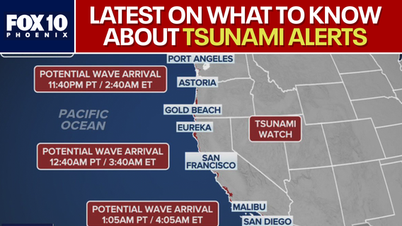 Tsunami alerts issued for Hawaii, California coast after Russia earthquake