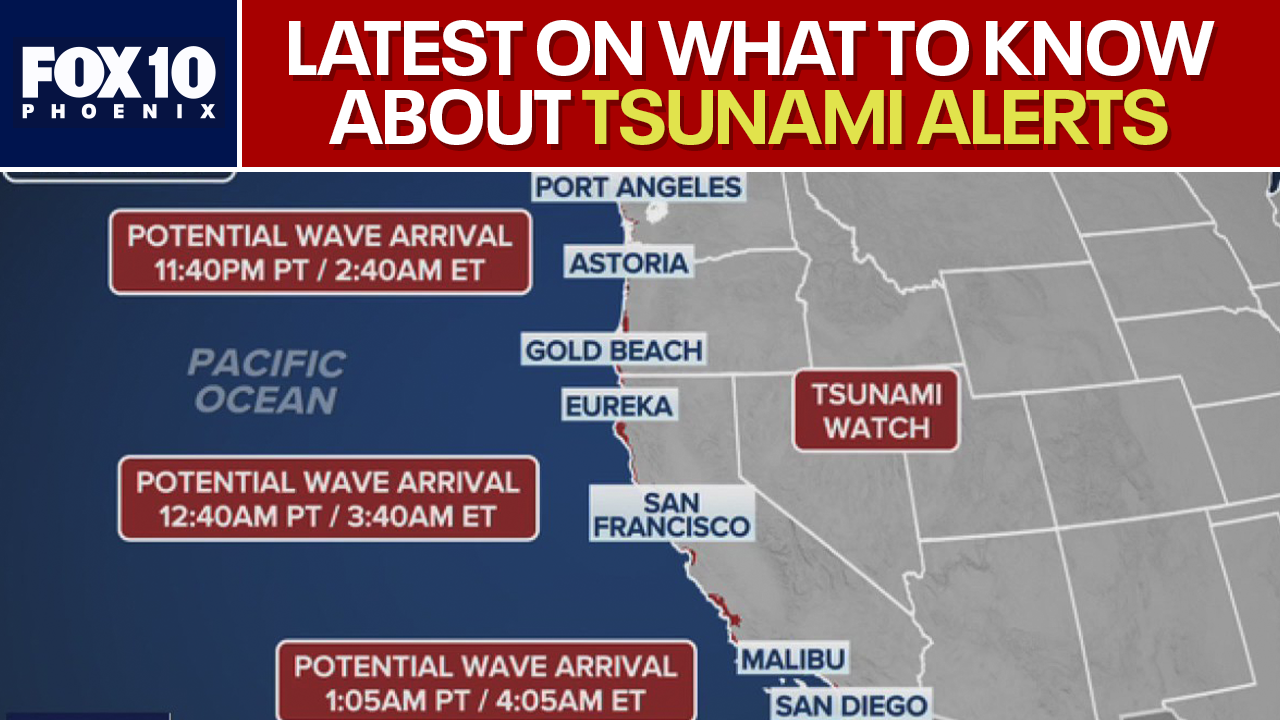 Tsunami alerts issued for Hawaii, California coast after Russia earthquake