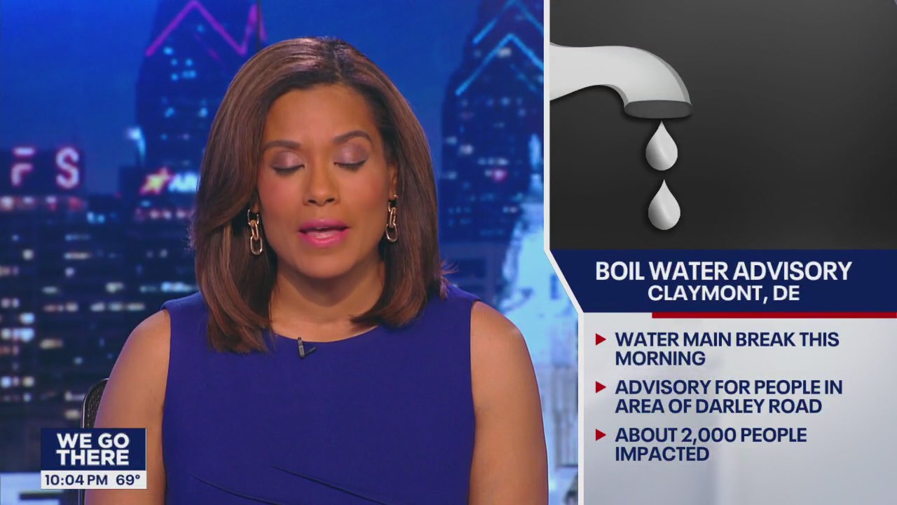 Boil water advisory issued for 2,000 households in New Castle County