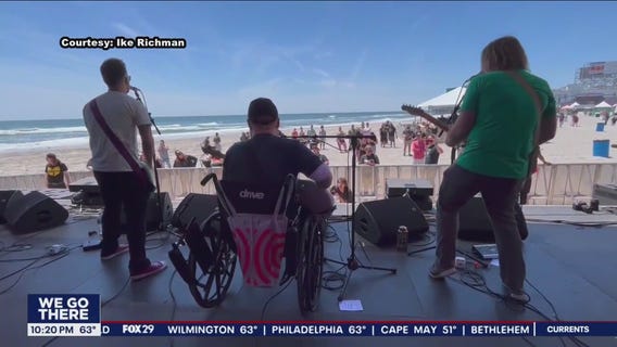 Severely injured Philly firefighter performs at NJ festival after fall from ladder