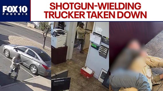 RAW VIDEO: Armed ex-employee taken down at Phoenix business
