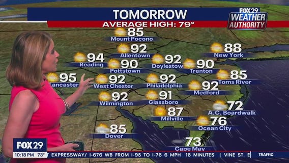 Weather Authority: 10 p.m. Thursday forecast