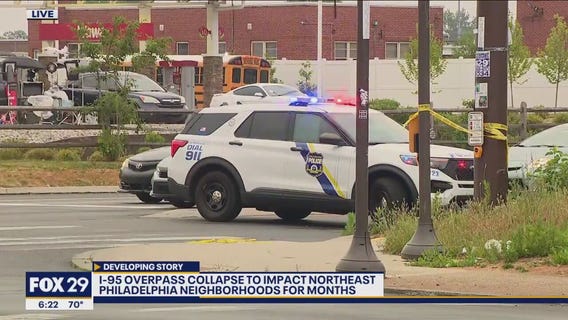 I-95 overpass collapse set to cause traffic in Philadelphia neighborhoods for months