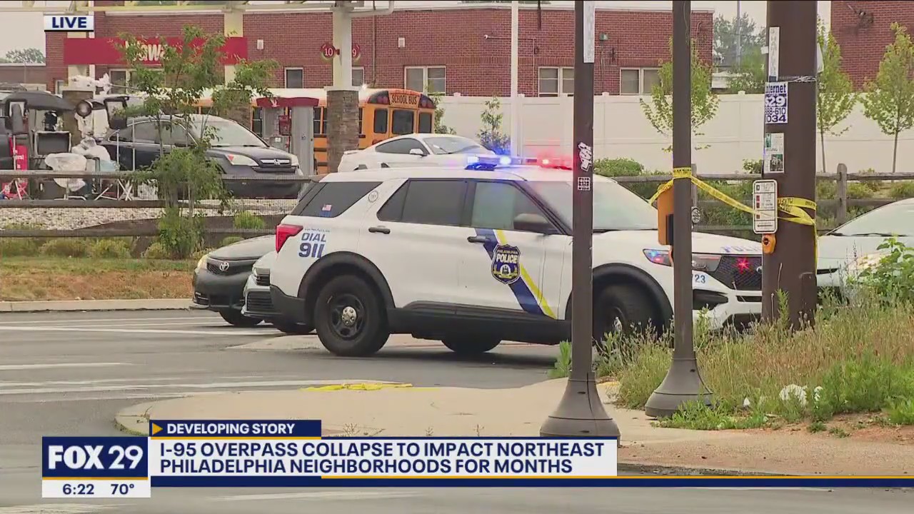 I-95 overpass collapse set to cause traffic in Philadelphia neighborhoods for months