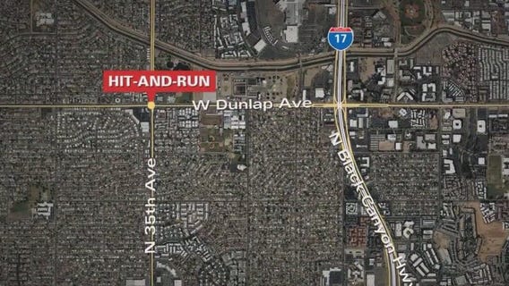 Motorcyclist badly hurt in Phoenix hit-and-run