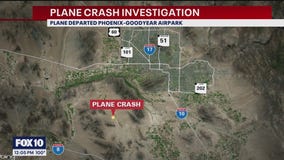 Plane crash investigation near Goodyear