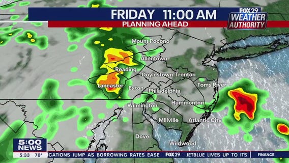 Weather Authority: 5 p.m. Thursday forecast