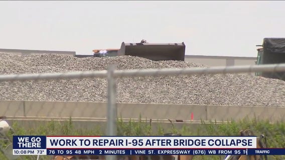 I-95 rebuild has begun ahead of schedule