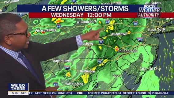 Weather Authority: Wednesday, 5 a.m. forecast