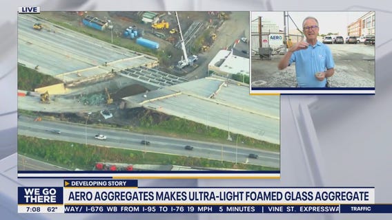 Aero Aggregates CEO explains process of making glass product for I-95 reconstruction