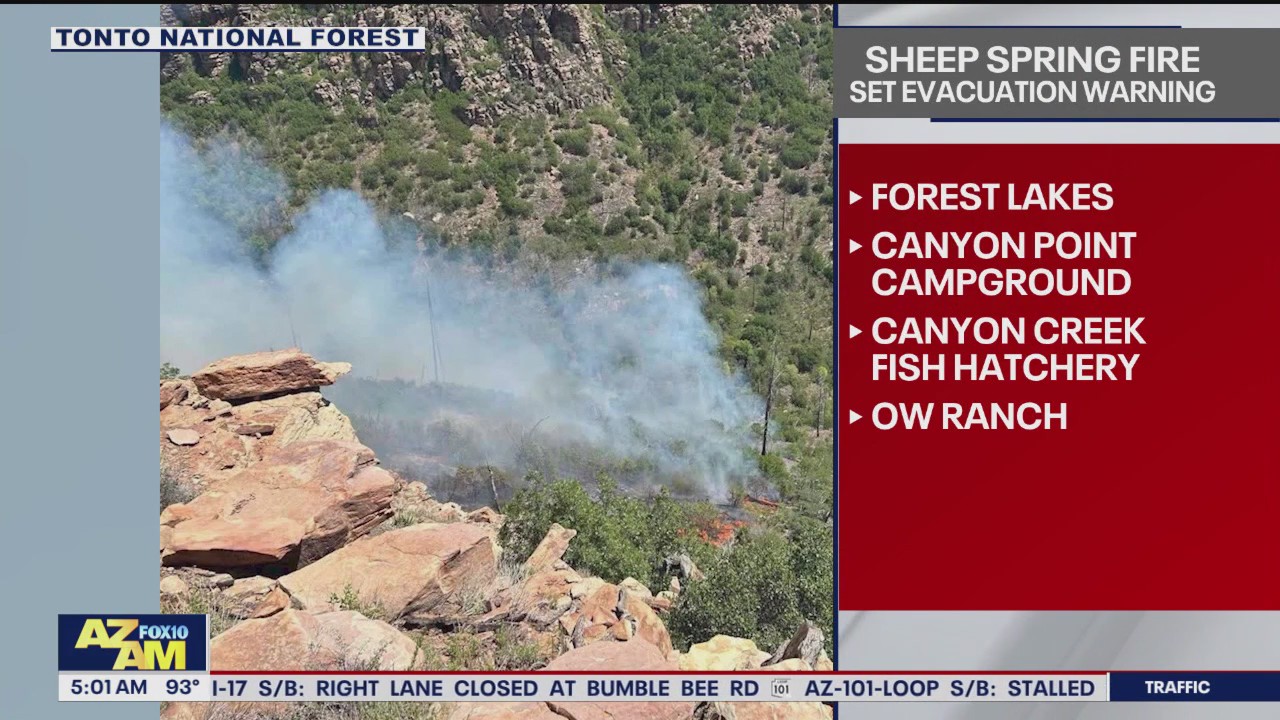 Sheep Spring Fire: Forest Lakes put on 'SET' status